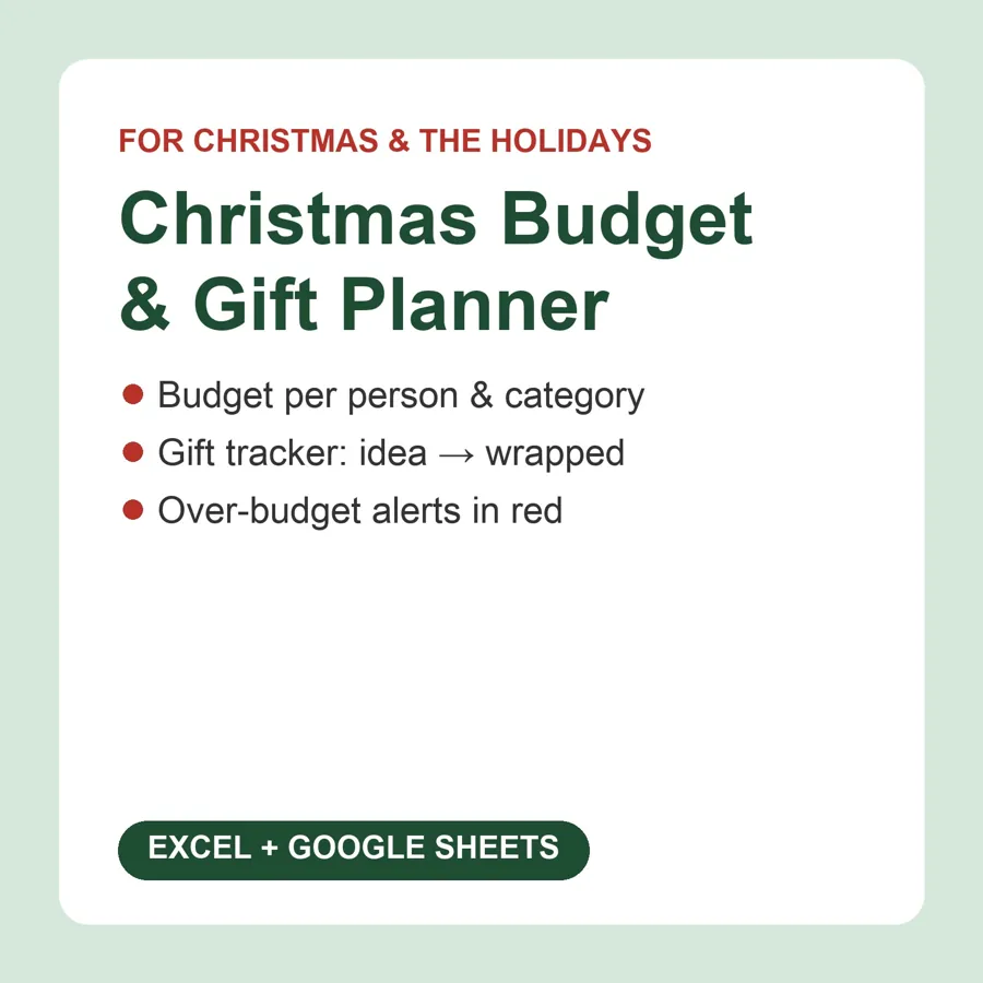Christmas Budget Planner cover