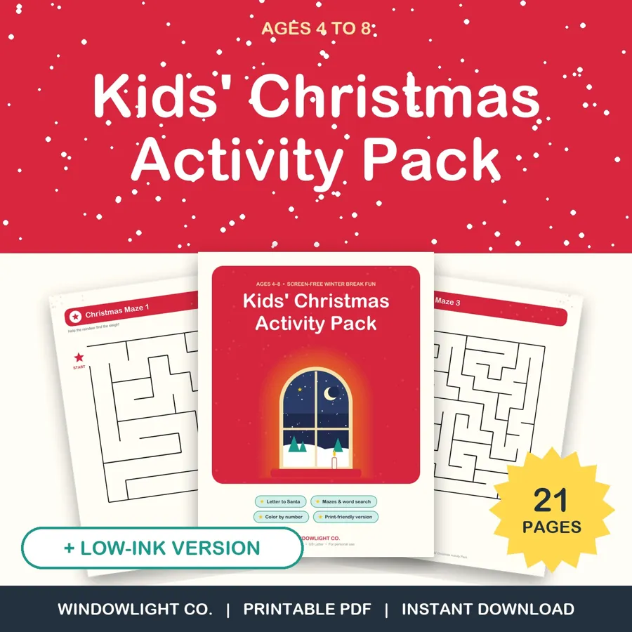 Kids' Christmas Activity Pack cover