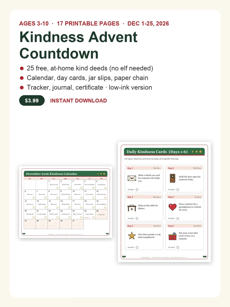 Kindness Advent Countdown cover