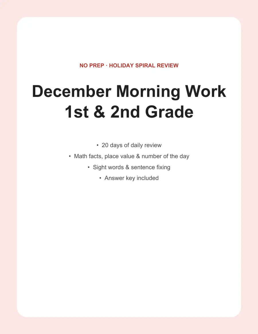 December Morning Work cover