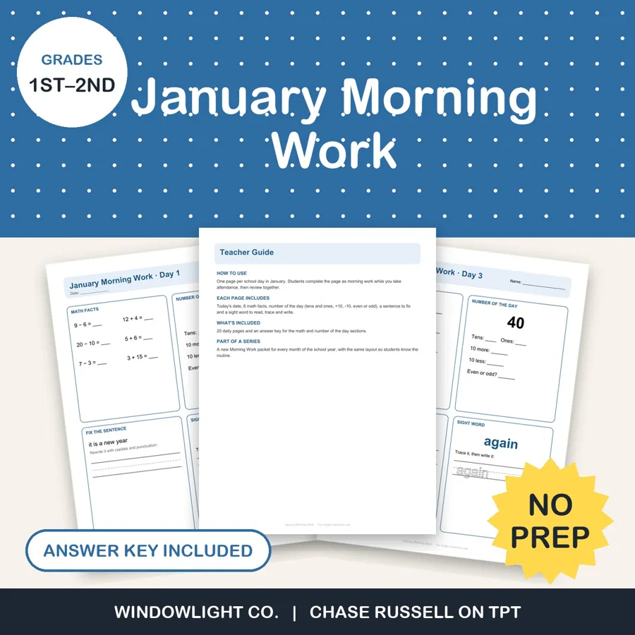 January Morning Work cover