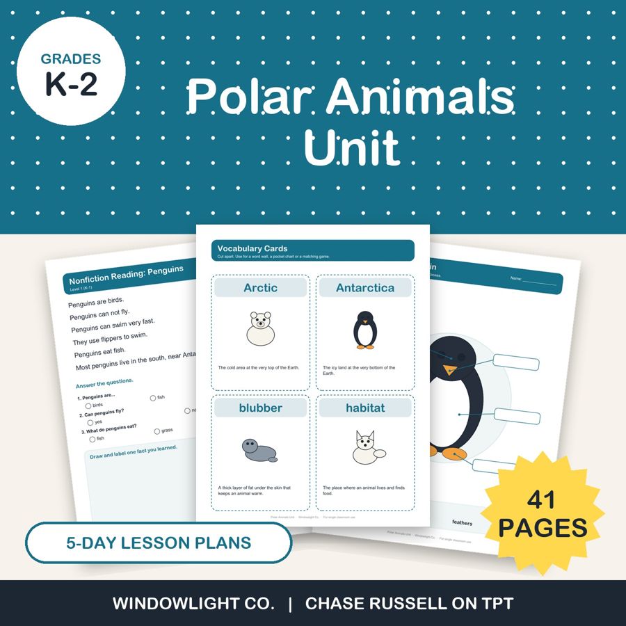 Polar Animals Unit cover