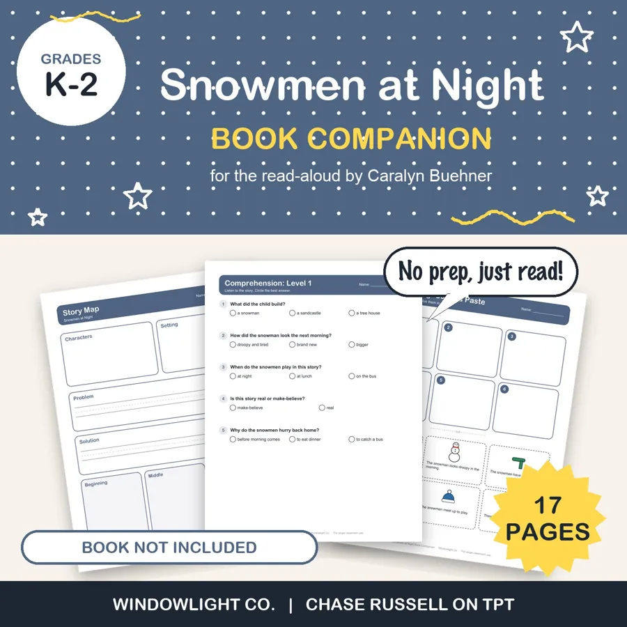 Snowmen at Night Book Companion cover